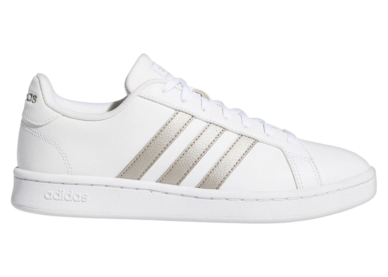 adidas Grand Court White Platinum Metallic (Women's)