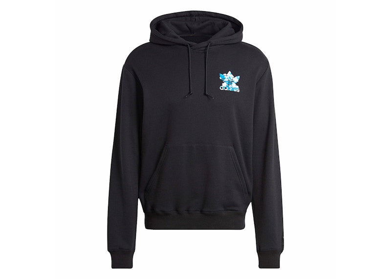 adidas Graphics Cloudy Trefoil Hoodie Black