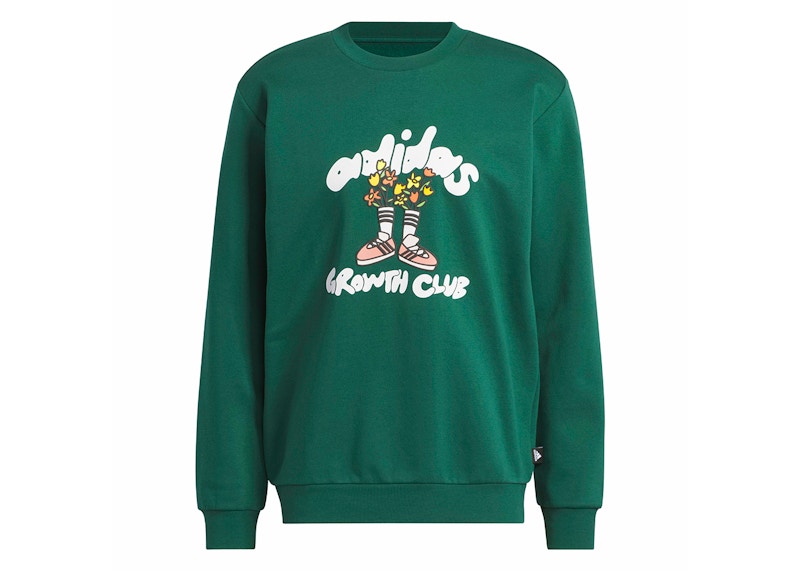 adidas Growth Club Icon Graphic Sweatshirt Collegiate Green