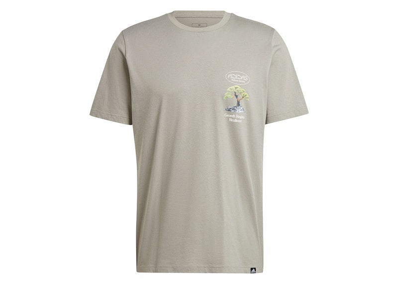 adidas Growth Graphic Tee Silver Pebble