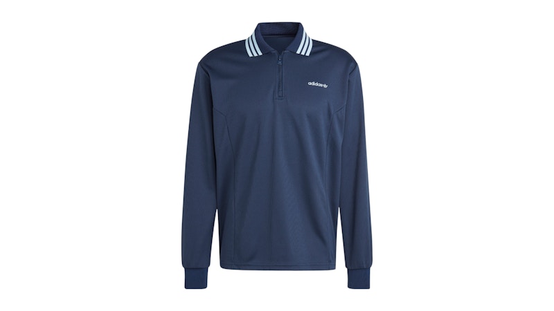 adidas Half Zip Polo Shirt Night Indigo