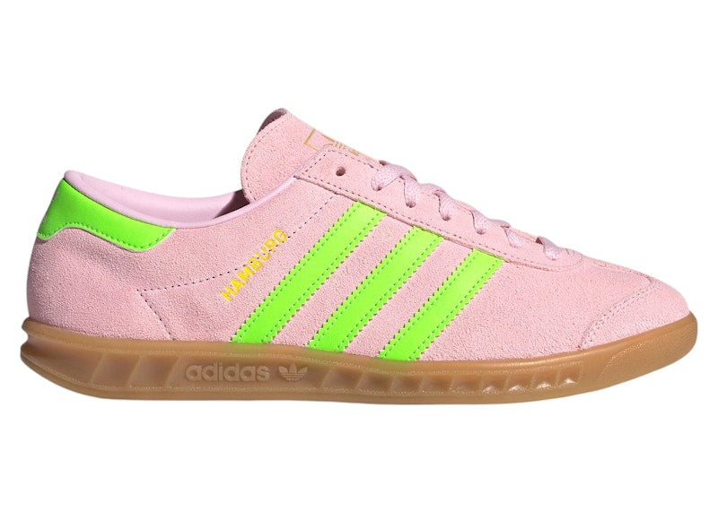 adidas Hamburg Clear Pink Solar Green Gold Metallic (Women's)