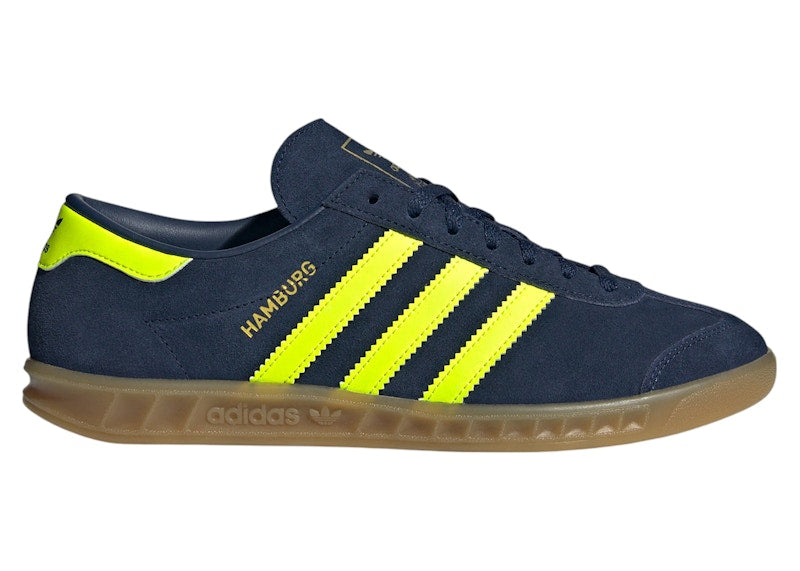 adidas Hamburg Night Indigo Solar Yellow Gold Metallic (Women's)