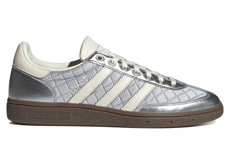 adidas Handball Spezial Quilted Silver Metallic Cream White Gum