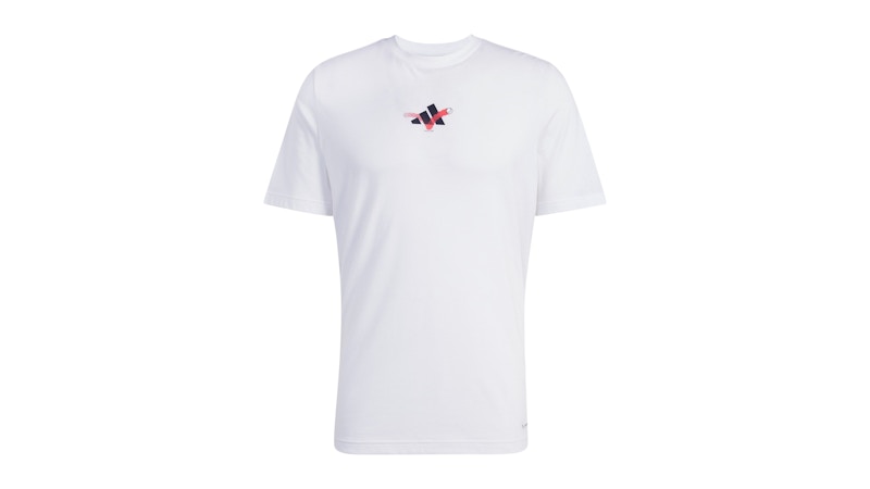 adidas Happy 3 Balls Graphic Tee White