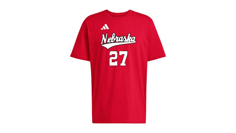 adidas Harper Murray Name And Number Graphic Tee Team Power Red Multi