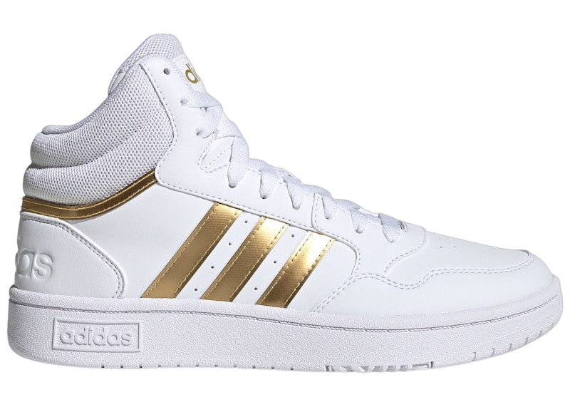 adidas Hoops 3.0 Mid Classic Cloud White Grey Two (Women's)