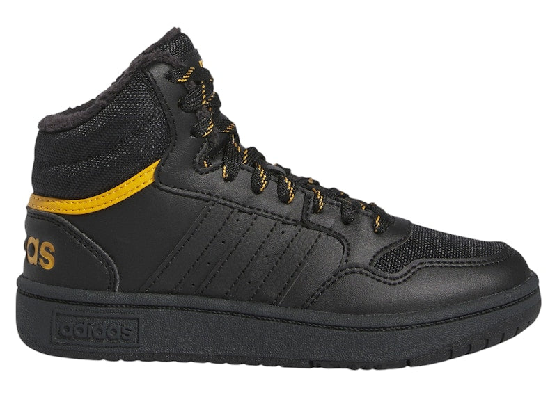 adidas Hoops 3.0 Mid Core Black Preloved Yellow (GS)