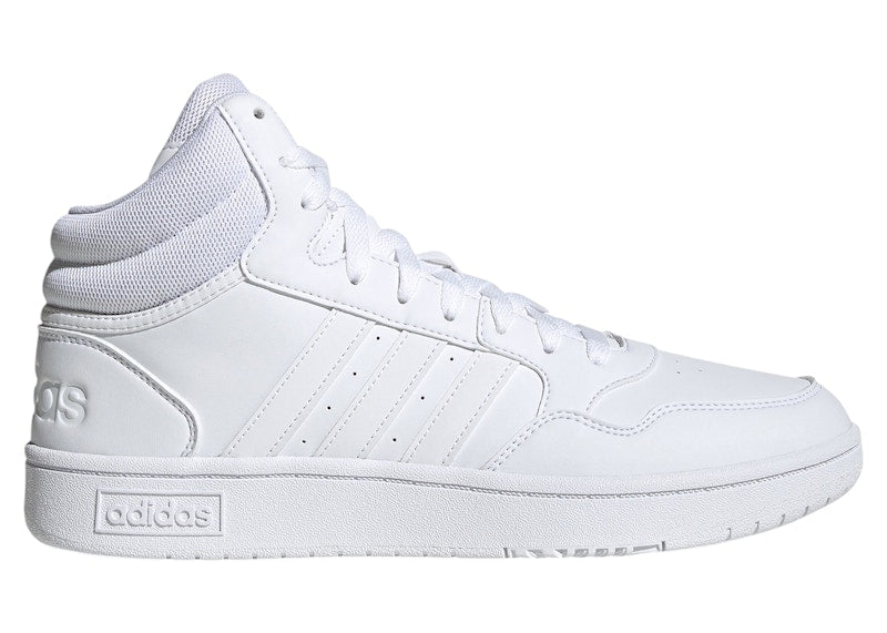 adidas Hoops 3.0 Mid Lifestyle Classic Vintage Triple White