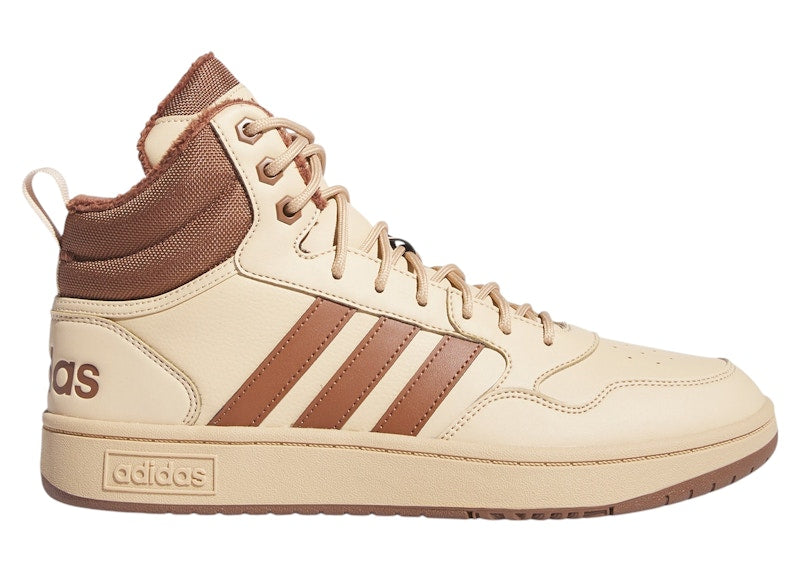 adidas Hoops 3.0 Mid Winterized Classic Fur Lining Magic Beige Preloved Brown