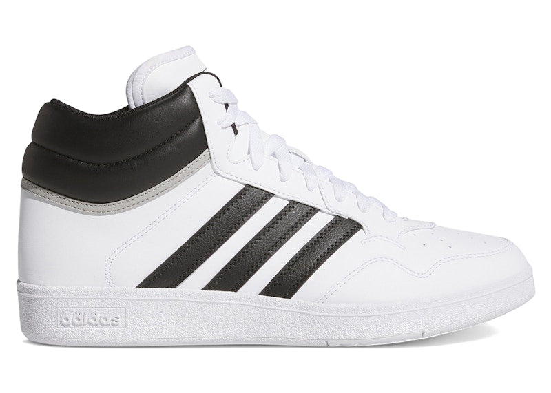 adidas Hoops 4.0 Mid Cloud White Core Black Grey Two