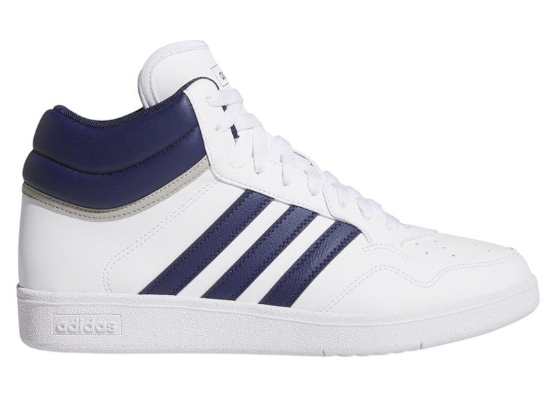 adidas Hoops 4.0 Mid Cloud White Dark Blue Grey Two