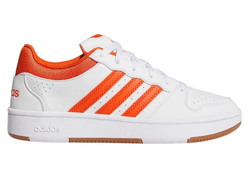 adidas Hoops Classic White Collegiate Orange Amber Gum (Women's)