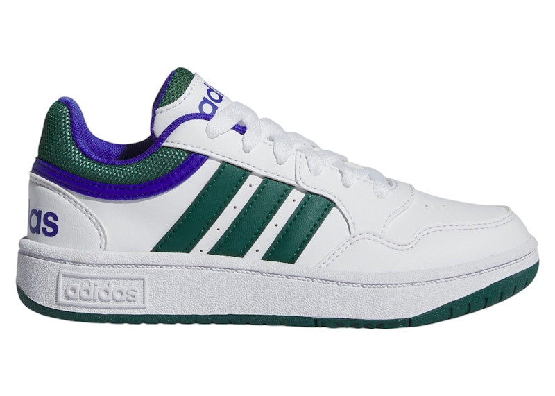 adidas Hoops Cloud White Collegiate Green Lions Blue (GS)