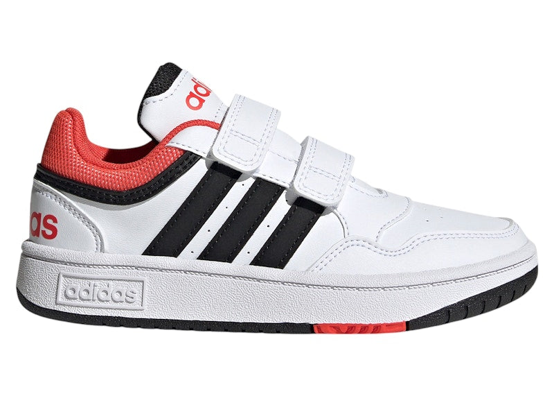 adidas Hoops Lifestyle Cloud White Core Black Bright Red (PS)