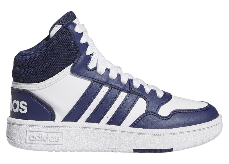 adidas Hoops Mid Cloud White Dark Blue (GS)