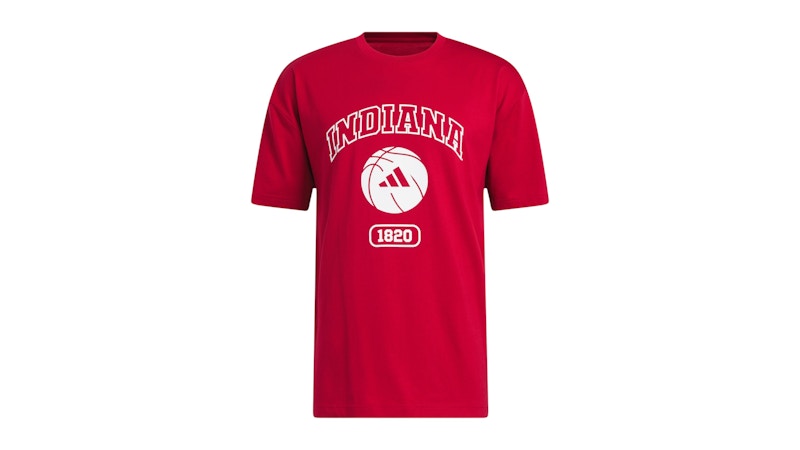 adidas Hoosiers Chapter Tee Indiana Team Victory Red White Multi