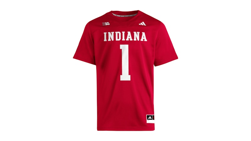 adidas Hoosiers Premier Home Jersey Indiana Team Victory Red White