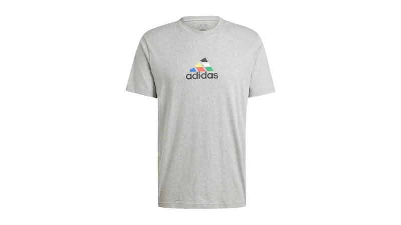 adidas House Of Tiro Nations Graphic T-Shirt Medium Grey Heather