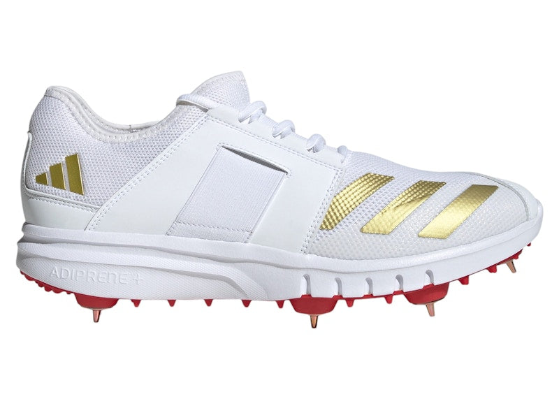 adidas Howzat Spike 20 Cloud White Gold Metallic Pure Ruby