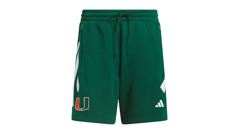 adidas Hurricanes Chapter Short Miami Dark Green Chalk White Ncaa-Mia