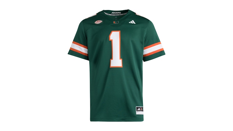 adidas Hurricanes Premier Green Alternate Jersey Miami Dark Green