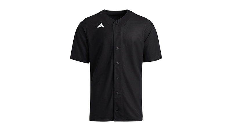 adidas Impact Full Button Jersey Black