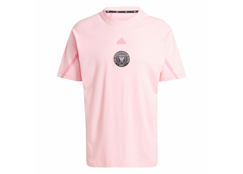adidas Inter Miami CF Designed for Gameday Travel Tee Light Pink