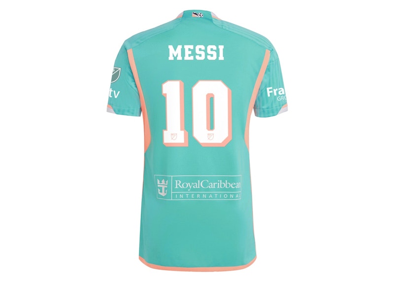 adidas Inter Miami CF Lionel Messi 2024 Archive Authentic Jersey Aqua