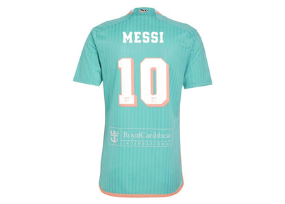 adidas Inter Miami CF Lionel Messi 2024 Archive Replica Player Jersey Aqua
