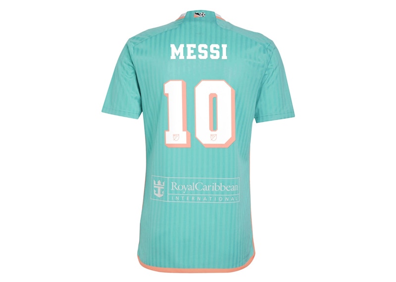 adidas Inter Miami CF Lionel Messi 2024 Archive Replica Player Jersey Aqua