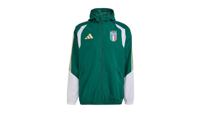 adidas Italy 2026 Tiro Allweather Jacket Collegiate Green