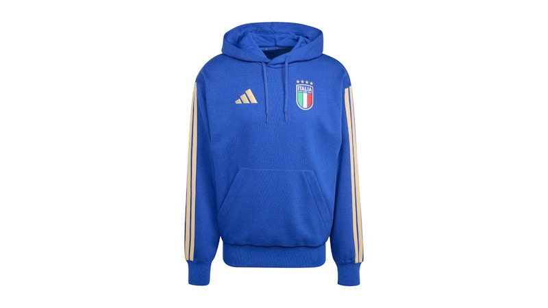 adidas Italy DNA Fleece Hoodie Bold Blue
