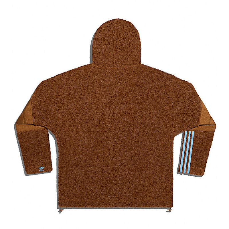 adidas Ivy Park 1/2 Zip Branded Teddy Jacket (All Gender) Wild Brown