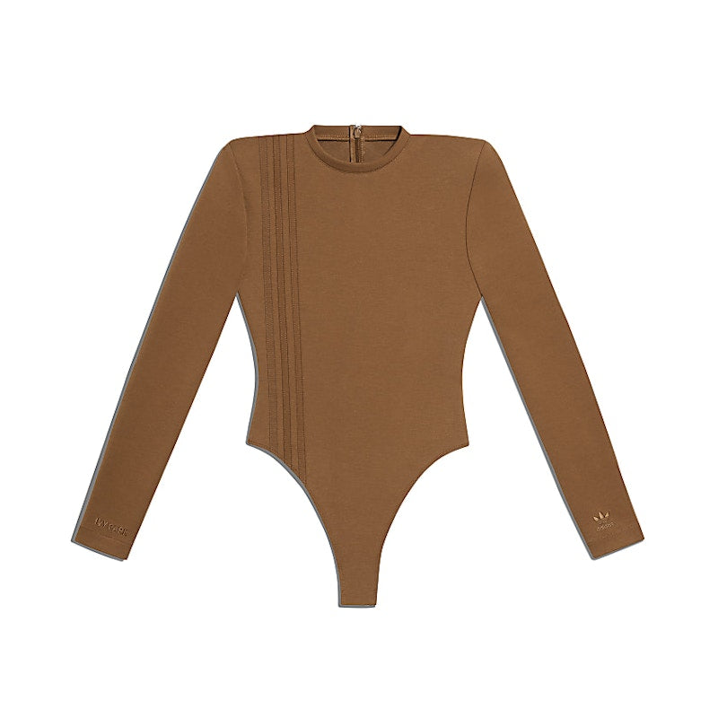 adidas Ivy Park 3-Stripes Bodysuit (Plus Size) Wild Brown