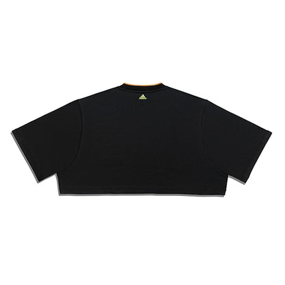 adidas Ivy Park 3-Stripes Crop Tee Black