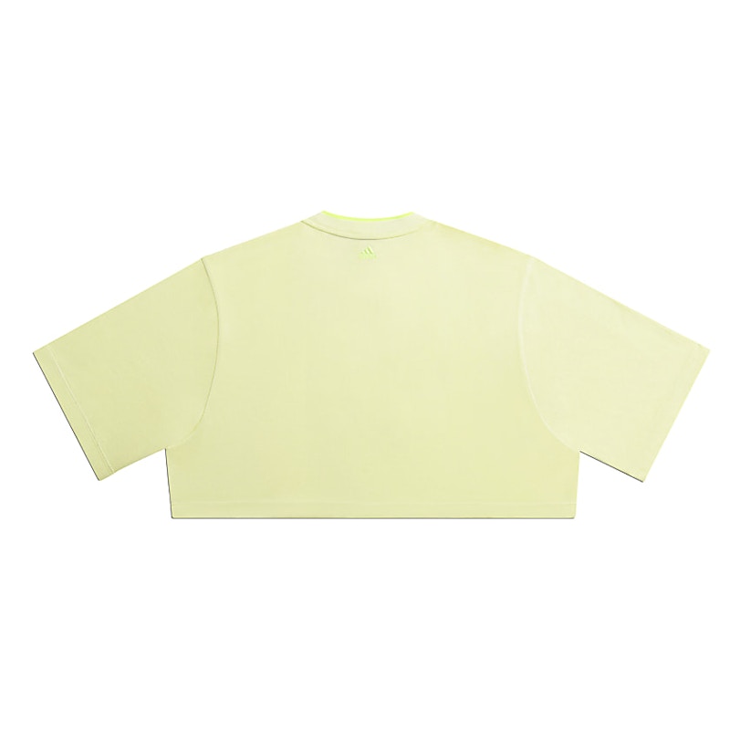 adidas Ivy Park 3-Stripes Crop Tee Yellow Tint