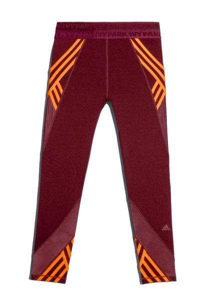 adidas Ivy Park 7/8 Tights Maroon/Solar Orange