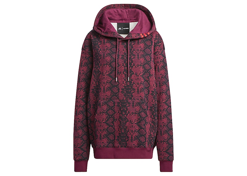 adidas Ivy Park Allover Print Hoodie (All Gender) Cherry Wood