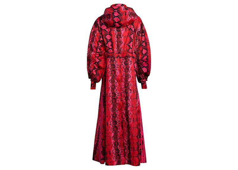 adidas Ivy Park Allover Print Long Convertible Jacket Red/Black