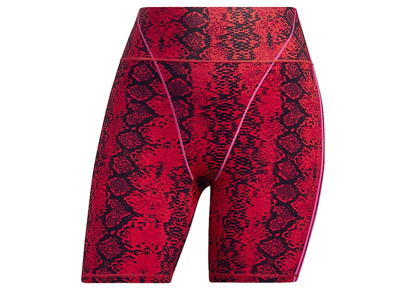 adidas Ivy Park Allover Print Short Tights (Plus Size) Red/Black