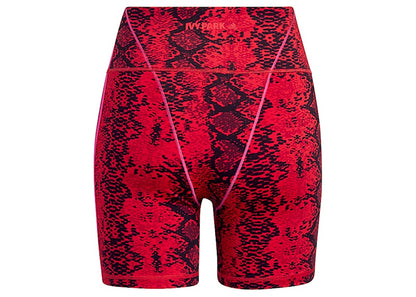adidas Ivy Park Allover Print Short Tights Red/Black