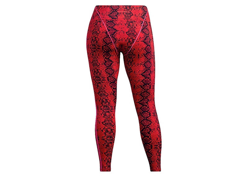 adidas Ivy Park Allover Print Tights (Plus Size) Red/Black