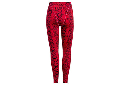 adidas Ivy Park Allover Print Tights Red/Black