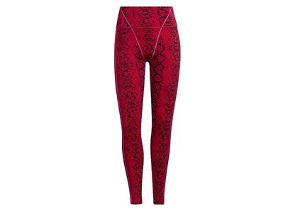 adidas Ivy Park Allover Print Tights Red/Black