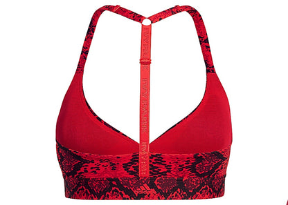 adidas Ivy Park Allover Print Triangle Bra 2.0 Red/Black