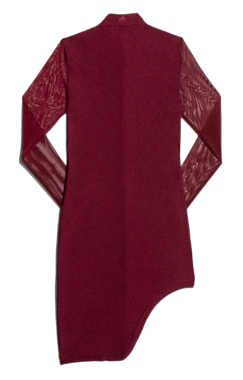 adidas Ivy Park Asymmetrical Dress Maroon