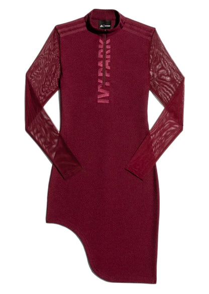 adidas Ivy Park Asymmetrical Dress Maroon