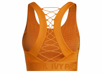 adidas Ivy Park Back Lace-Up Bra Focus Orange