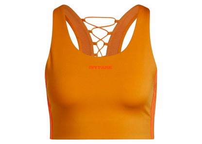 adidas Ivy Park Back Lace-Up Bra Focus Orange